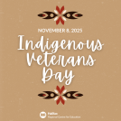 November 8 is Indigenous Veterans Day